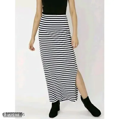 Women Striped Stylish Skirt