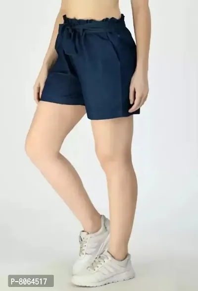 Classic Western Wear Denim Shorts For Women-thumb4