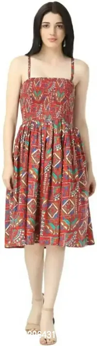 Gorgeous Printed Rayon Dress For Women