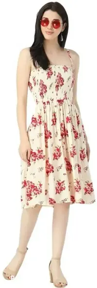 Classic Rayon Printed Dresses for Women