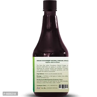 Herbal- Indian Gooseberry Natural Vinegar | Fermented, Raw, Unfiltered Amla Vinegar (300ml)-thumb4