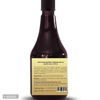 Herbal -Java Plum Natural Vinegar | Fermented, Raw, Unfiltered Jamun Vinegar (300ml)-thumb4