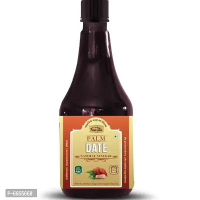 Herbal- Dates Natural Vinegar | Fermented, Raw, Unfiltered Khajur Vinegar (300ml)-thumb0
