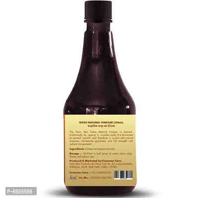 Herbal- Dates Natural Vinegar | Fermented, Raw, Unfiltered Khajur Vinegar (300ml)-thumb4