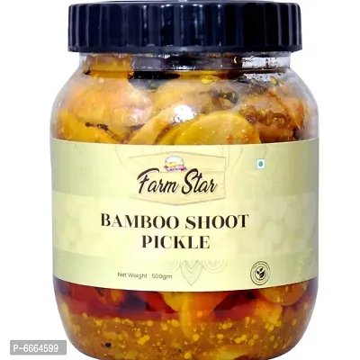 BAMBOO SHOOT PICKLE | 100% Fresh and Homemade (500gm)-thumb0