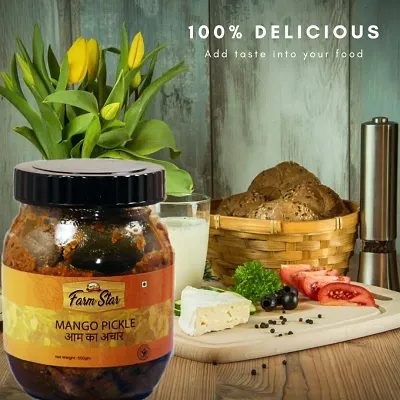 Farm Star-  Aam Hing Ka Achar-  Mango Pickle - 500 gm