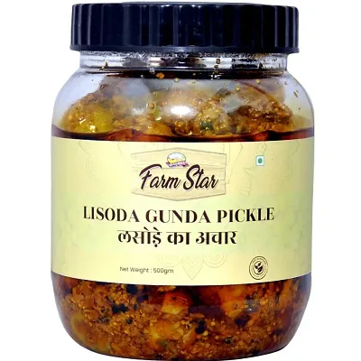 farm star LISODA GUNDA PICKLE Lesua Pickle  (500 g)