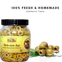 farm star Olive Pickled in Vinegar&ndash; Sirke wala Jaitun - 100% Fresh  Homemade Olive Pickle  (500 g)-thumb1