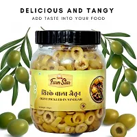 farm star Olive Pickled in Vinegar&ndash; Sirke wala Jaitun - 100% Fresh  Homemade Olive Pickle  (500 g)-thumb2