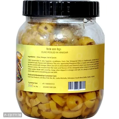 farm star Olive Pickled in Vinegar&ndash; Sirke wala Jaitun - 100% Fresh  Homemade Olive Pickle  (500 g)-thumb4