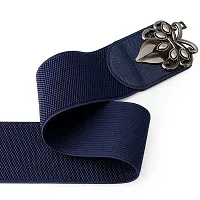 Romp Fashion Women Blue Streachalbe Belt Designer Buckle For Casual Or Formal Dress-thumb2