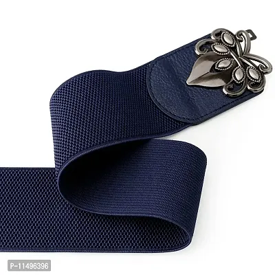 Romp Fashion Women Blue Streachalbe Belt Designer Buckle For Casual Or Formal Dress-thumb3