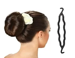 FOK Tail Braid Ponytail Hair Bun Maker Juda Maker Hair Styling Clip With 1 Pc Tik Tak Clip-thumb2