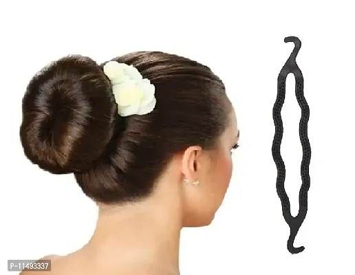 FOK Tail Braid Ponytail Hair Bun Maker Juda Maker Hair Styling Clip With 1 Pc Tik Tak Clip-thumb3