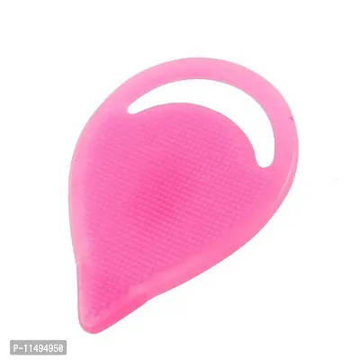 FOK Blackhead Remover Facial Cleansing Silicone Pad Face Cleaner Beauty Tool (Pink, 2)