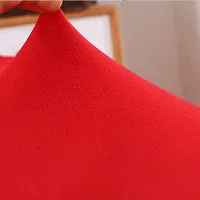PINDIA Stretch Flexible Soft Cushion Cover (Red, 1 Pc)-thumb2
