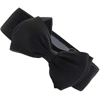 Generic Women's Bowknot Waist Belt (E_55003011,Black,Free Size)-thumb1
