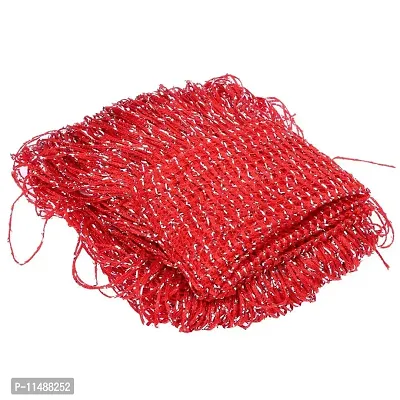 PINDIA Decorative Thread Curtain (9FT, Sparkle Red)-thumb3