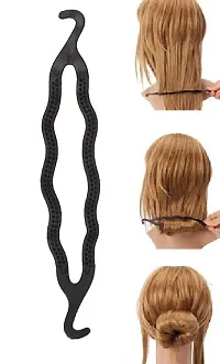 FOK Tail Braid Ponytail Hair Bun Maker Juda Maker Hair Styling Clip With 1 Pc Tik Tak Clip-thumb1