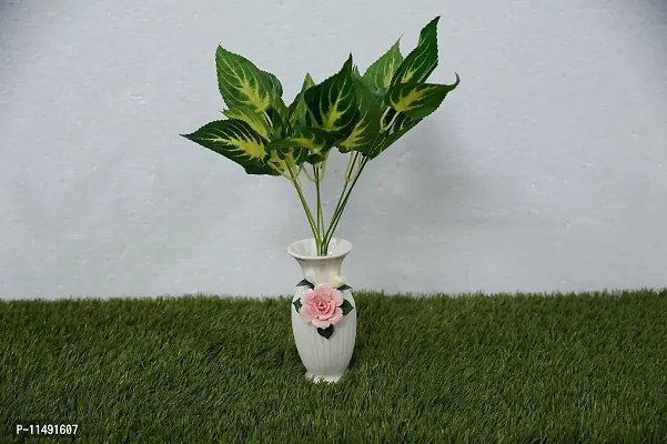 Pindia Miniature Artificial Green Shady Leaf Indoor/Outdoor Plant Fake Decorative Plant for Home,Office, Restaurant, Hotel, Wedding, Party, Garden D?cor