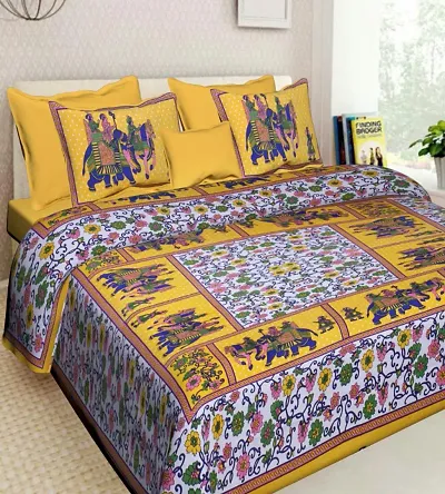 Jaipuri Printed Double Bedsheets