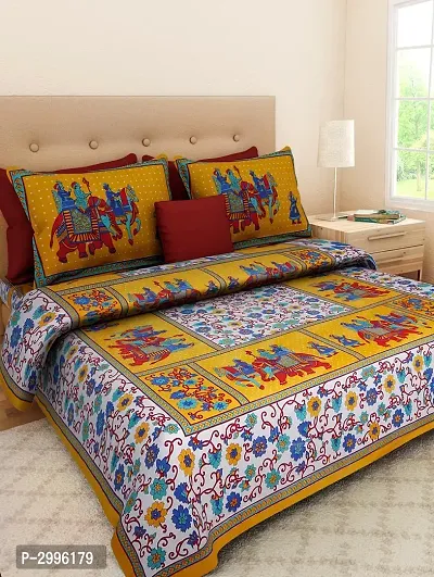 Cotton Bedsheet With Pillow Covers