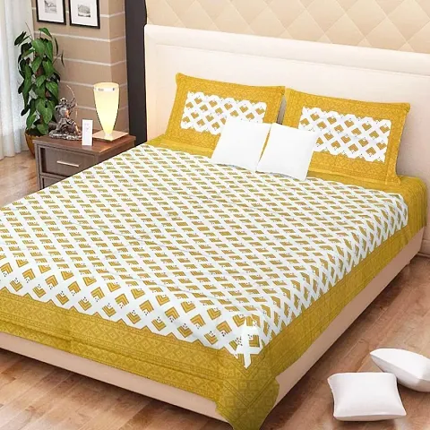 Cotton Printed Double Bedsheets