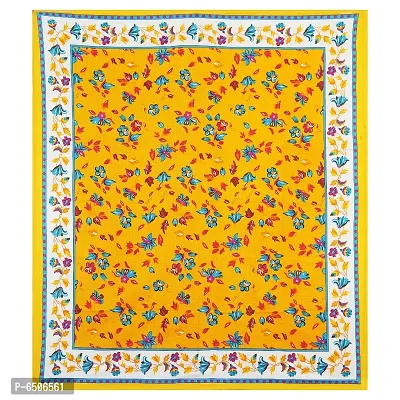 Jaipuri Sanganeri Rajasthani Cotton Beautiful Double Bedsheet With 2 Pillow Covers-thumb3
