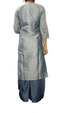 Straight Cotton Blend Embroidered Kurta Set for women-thumb1