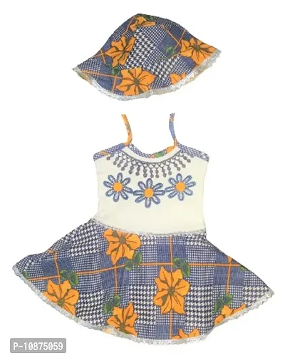 Baby girl frock with Hat-thumb0