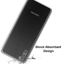 RRTBZ Soft Flexible Silicone Back Cover Compatible for Samsung Galaxy M21 2021, Transparent Case-thumb3