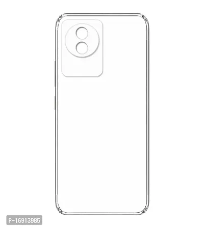 RRTBZ Transparent Soft Silicone TPU Flexible Back Cover Compatible for Vivo Y02-thumb4