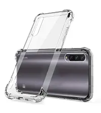 RRTBZ Transparent Soft Silicone TPU Flexible Back Cover Compatible for Xiaomi Mi A3 with C-Type Data Cable-thumb1