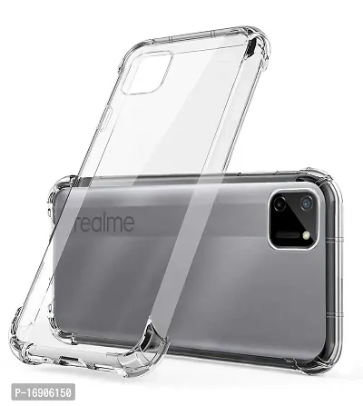 RRTBZ Soft TPU Transparent All Sides Protection Back Case Cover Compatible for Realme C11-thumb3