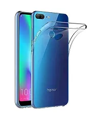 RRTBZ TPU Transparent Clear Back Case Cover Compatible for Huawei Honor 9N-thumb2