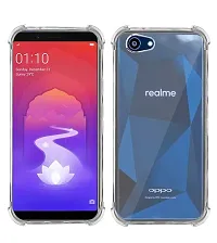 RRTBZ Transparent TPU Case Cover Compatible for RealMe 1 with Earphone and Data Cable-thumb1