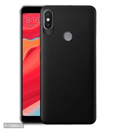 RRTBZ Slim Soft Back Case Cover Compatible for Xiaomi Redmi Y2 -Black