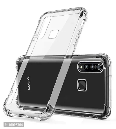 RRTBZ Soft Silicon Transparent TPU Case Cover Compatible for Vivo Z1Pro with Data Cable and Earphone-thumb3