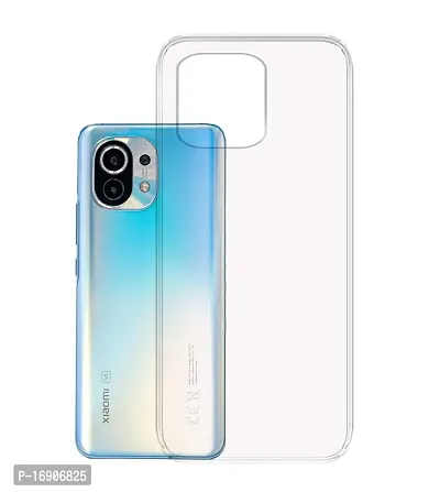 RRTBZ Transparent Soft Silicone TPU Back Cover Compatible for Xiaomi Mi 11