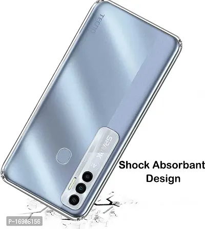 RRTBZ Transparent Soft Silicone TPU Flexible Back Cover Compatible for Tecno Spark 7 Pro / Spark7 Pro-thumb4