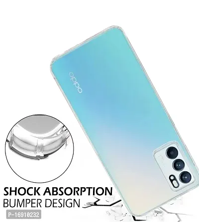 RRTBZ Soft TPU Transparent Back Case Cover Compatible for Oppo Reno6 5G-thumb4