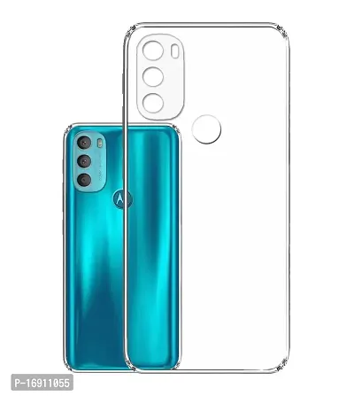 RRTBZ Transparent Soft Silicone TPU Flexible Back Cover Compatible for Motorola Moto G71 5G