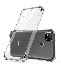 RRTBZ Soft Flexible Silicone Transparent Back Cover Compatible for Xiaomi Redmi 9-thumb2