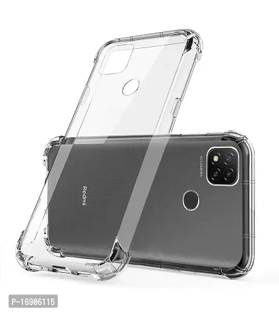 RRTBZ Soft Flexible Silicone Transparent Back Cover Compatible for Xiaomi Redmi 9-thumb3