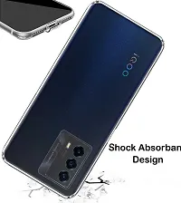 RRTBZ Soft Flexible Silicone Transparent Back Cover Compatible for IQOO Z5 5G-thumb3