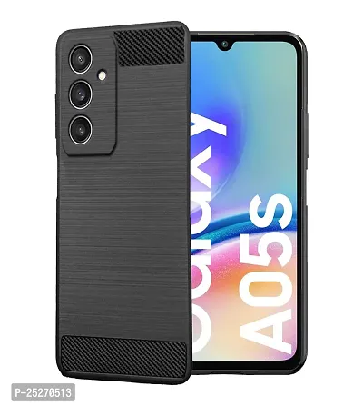 Rrtbz Soft Armor Back Case Compatible For Samsung Galaxy A05S -Black