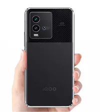 RRTBZ Soft Silicon TPU Case Cover Compatible for iQOO 9T 5G Transparent-thumb2