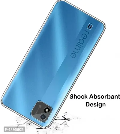 RRTBZ Transparent Soft Silicone TPU Flexible Back Cover Compatible for Realme C11 2021 with OTG Adapter and Data Cable-thumb4