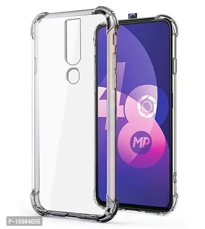 RRTBZ Oppo F11 Pro Case Back Cover [Drop Defense Series] Full Body Protective Soft Phone Mobile Cover with Screen Camera Protection Compatible for Oppo F11 Pro (Transparent)-thumb0