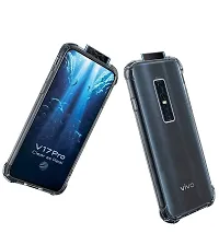 RRTBZ Soft Silicone Flexible Side Transparent Back Cover Compatible for Vivo V17 Pro-thumb1